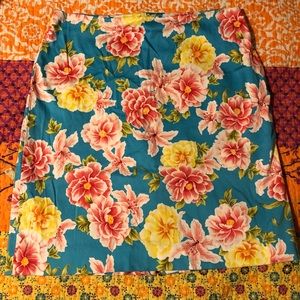 Jones New York Signature Flower Design Skirt Sz 6P